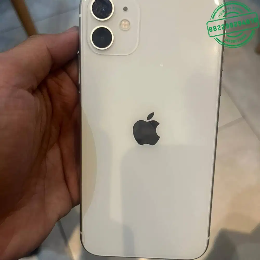 iphone 11 128gb ibox white lengkap ori mulus