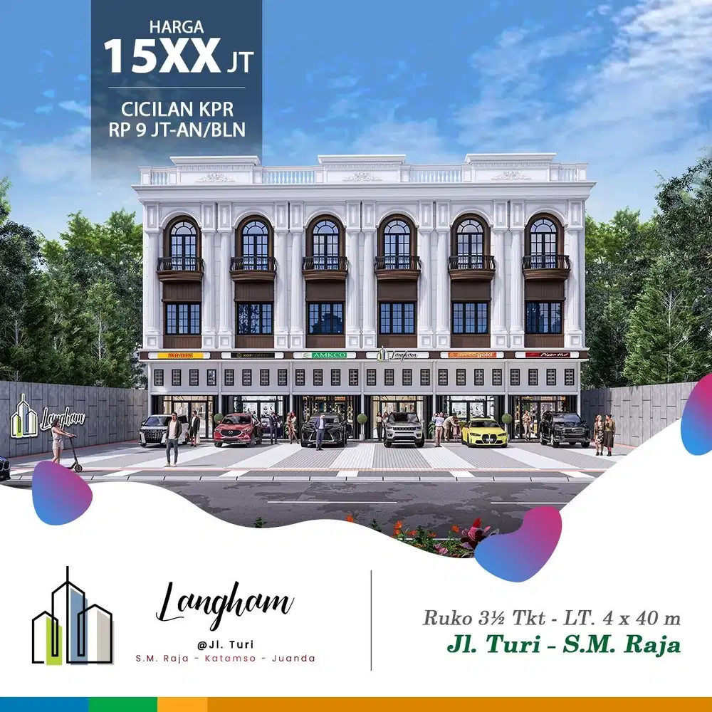 Ruko Langham Jalan Turi Daerah SM Raja Cocok Untuk Bisnis