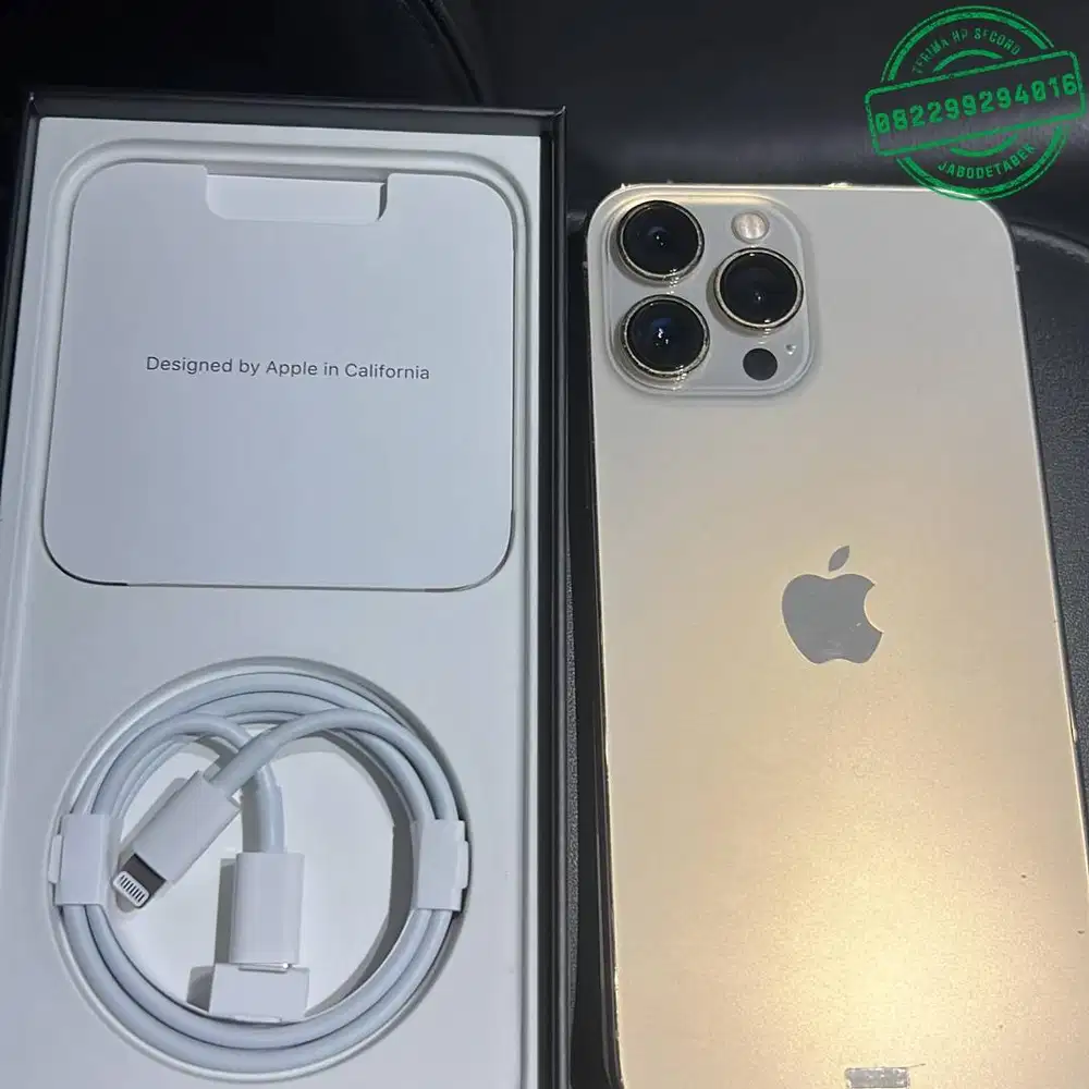 iphone 12 pro max gold ibox lengkap