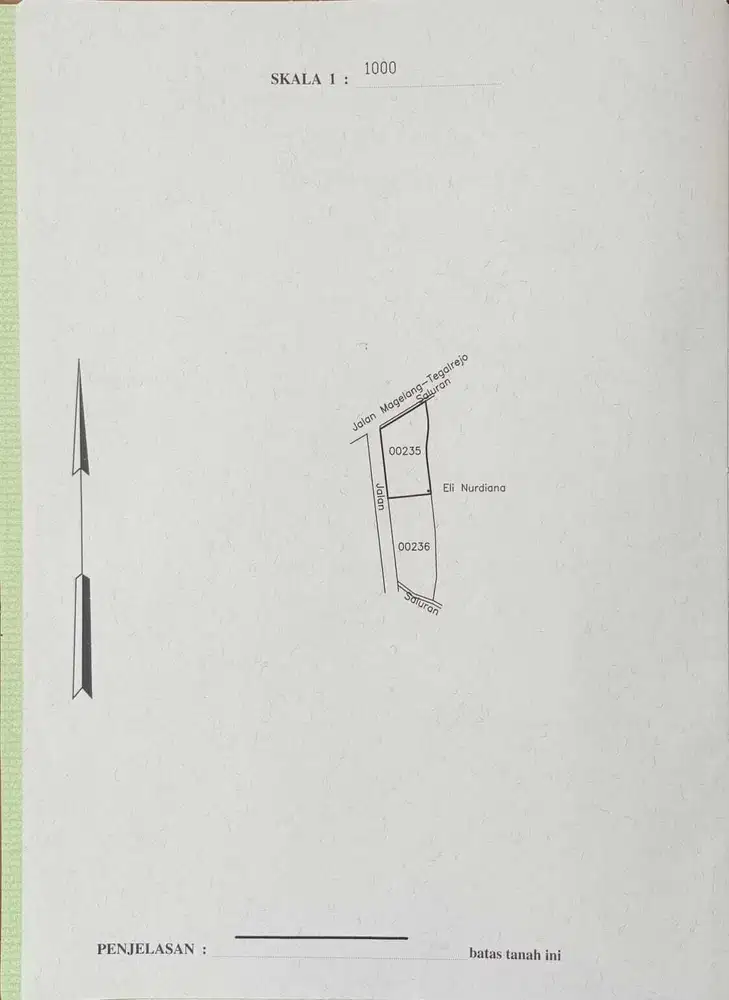 DIJUAL TANAH PINGGIR JALAN RAYA TEGALREJO DEKAT BEBERAPA FASUM