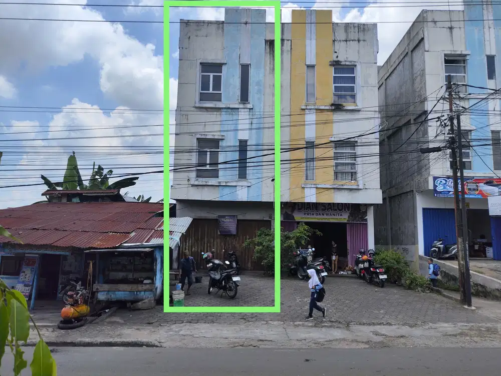 Dijual Ruko 3 Lantai LT 203 M jl. Slamet Riyadi, Talanaipura Jambi