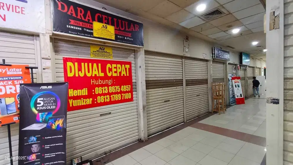 Dijual 1 Unit Kios di Bogor Trade Mall Rp 205Jt - Bogor!
