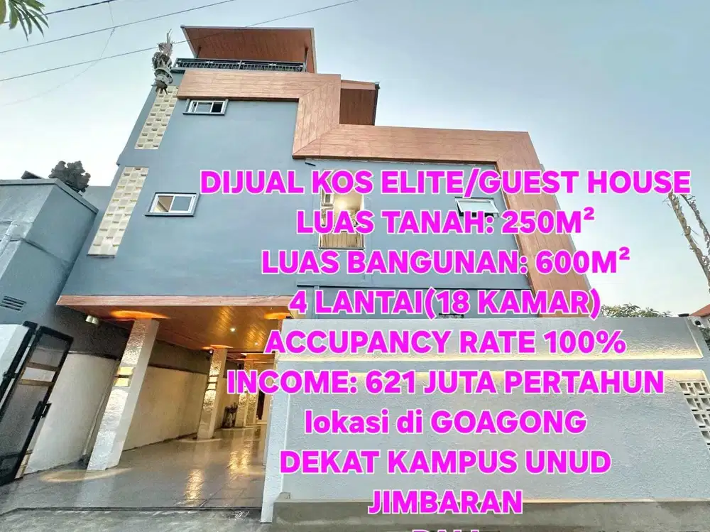 Jual kos elit area kampus unud goa gong