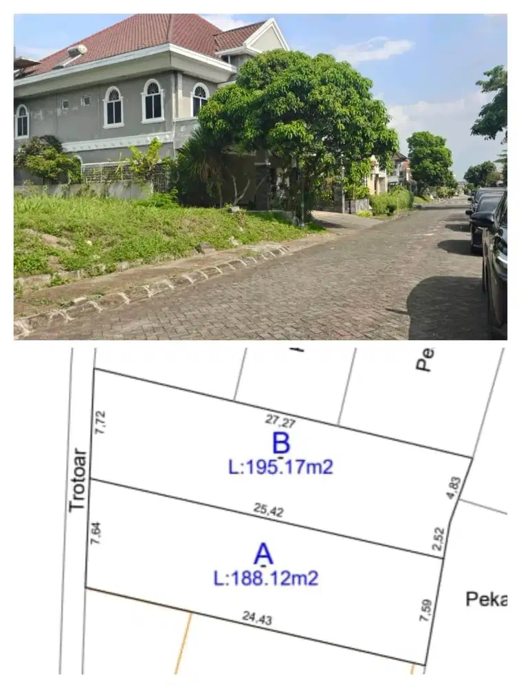 Tanah sangat strategis dan nyaman dlm perumahan merapi view