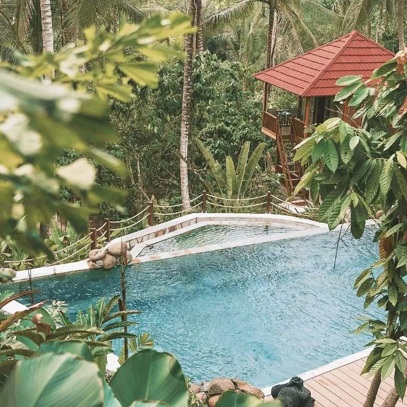 villa exotic wooden houses di bajra selemadeg tabanan