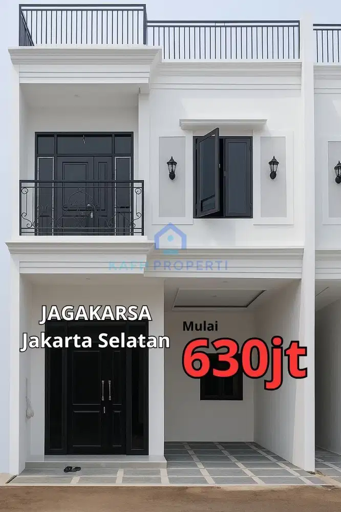 Rumah Baru Modern Minimalis 2 Lantai Bebas Banjir Jakarta Selatan