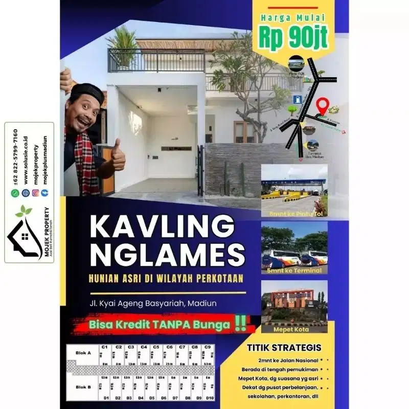 Kavling dekat Pasar Nglames