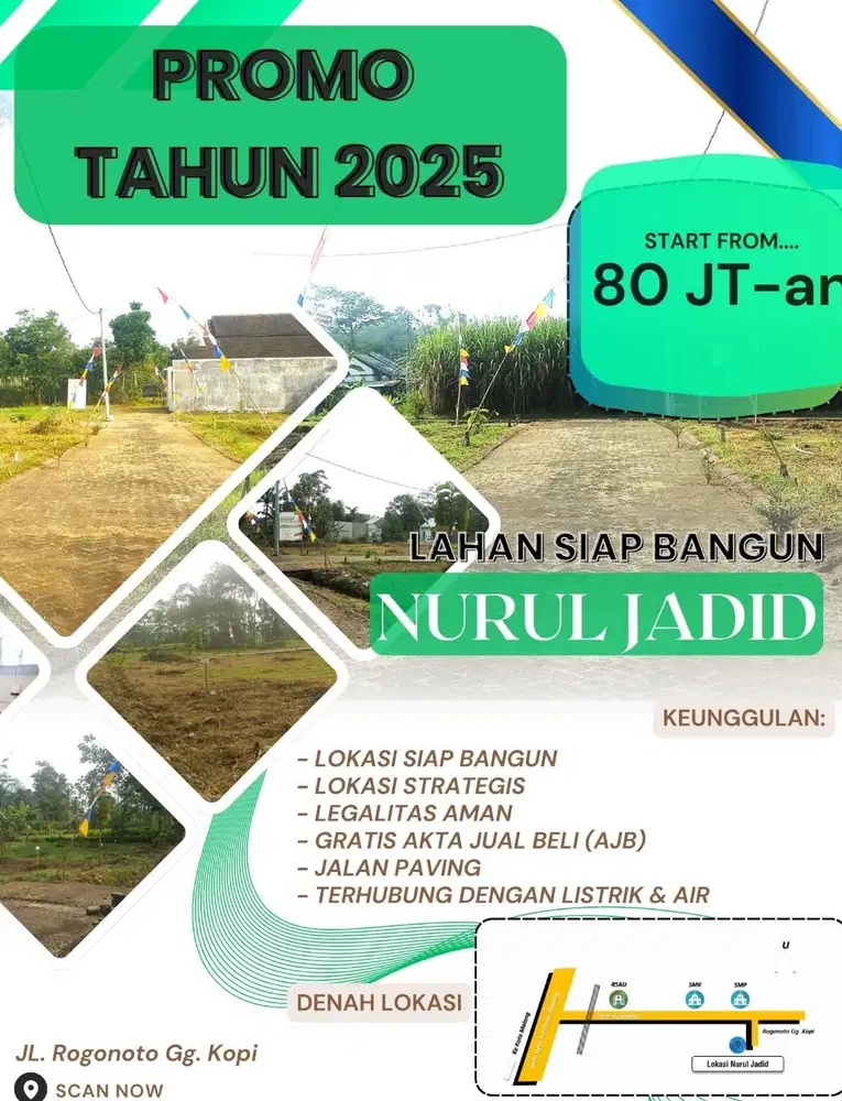 Tanah Kavling Tamanharjo Singosari Malang selatan SMPN 3