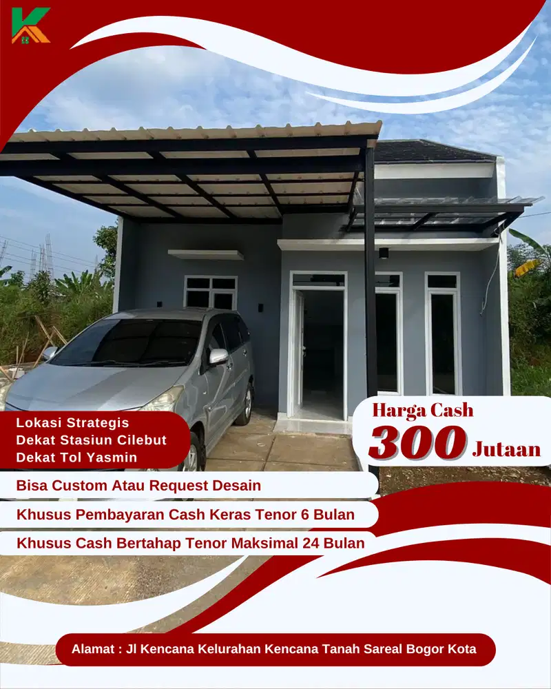 Rumah Termurah Di Bogor Kota Dekat Stasiun Cilebut