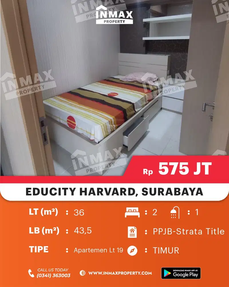 Apartment Educity Tower Harvard 2 BR dekat gloria cita hati xin zhong