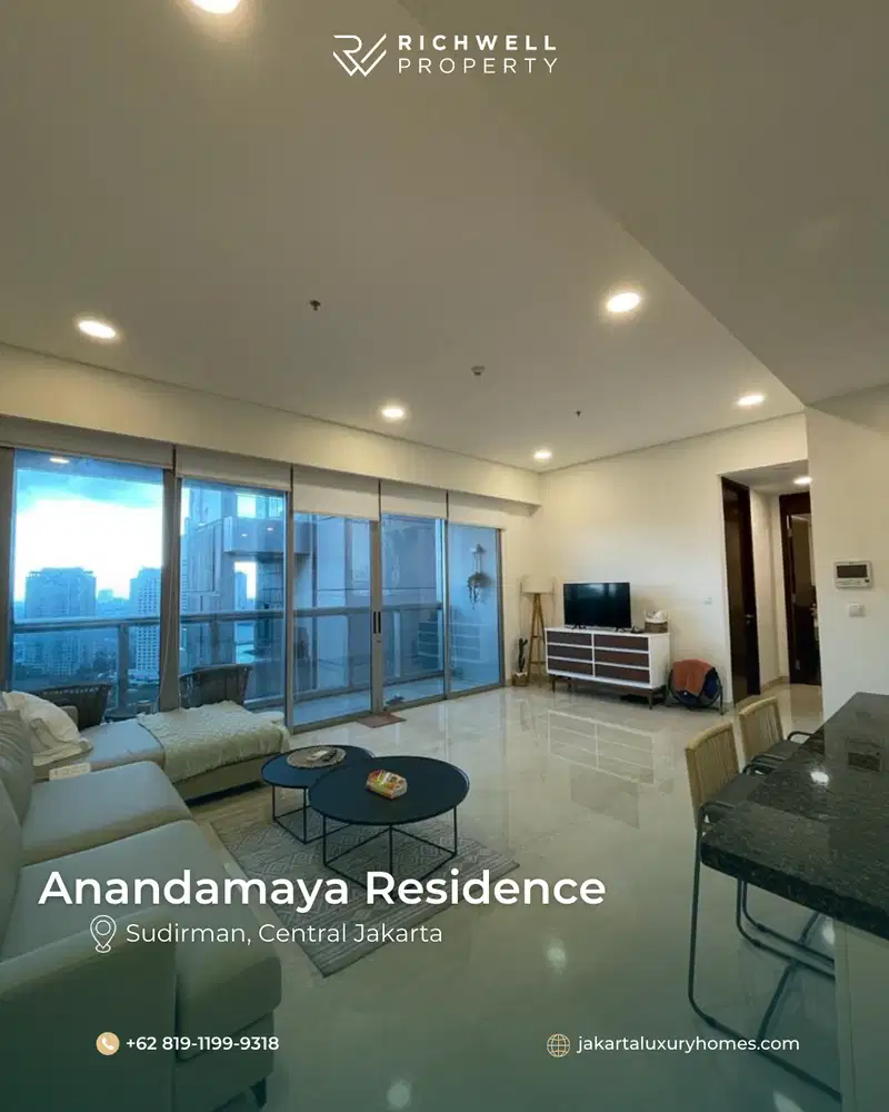 Dijual segera  Anandamaya Residence 2 Bedroom Jakarta Pusat