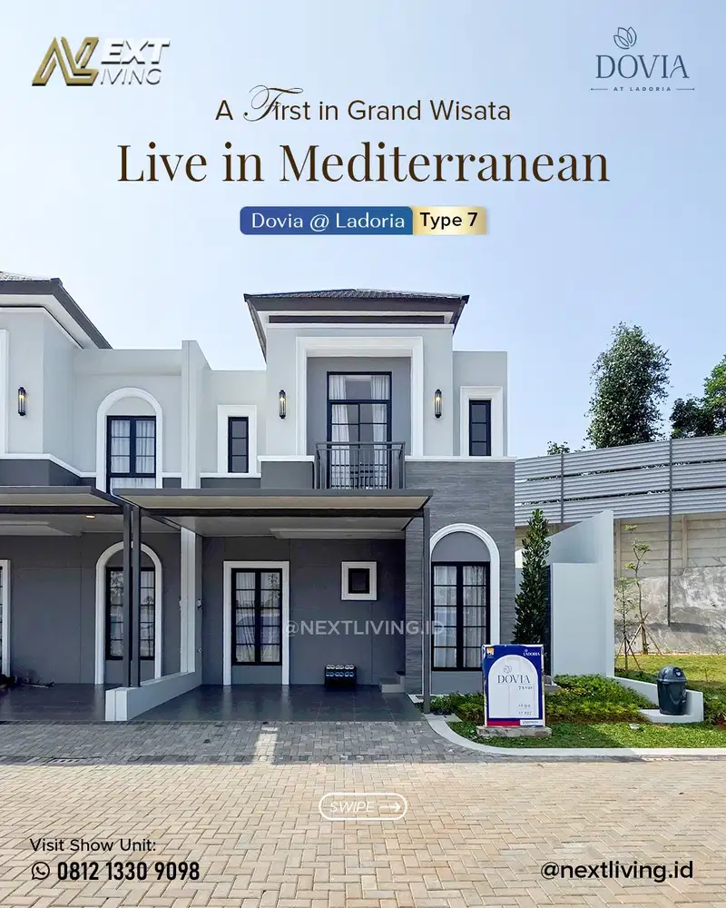 Dovia 7 di Ladoria: Menghadirkan vibes Mediterania dalam setiap desain