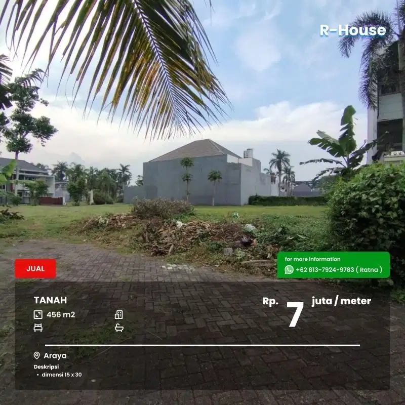 Tanah kuldesak plaza golf Araya