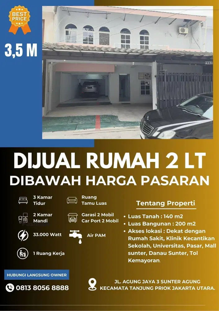 TURUN HARGA RUMAH 2 LANTAI
