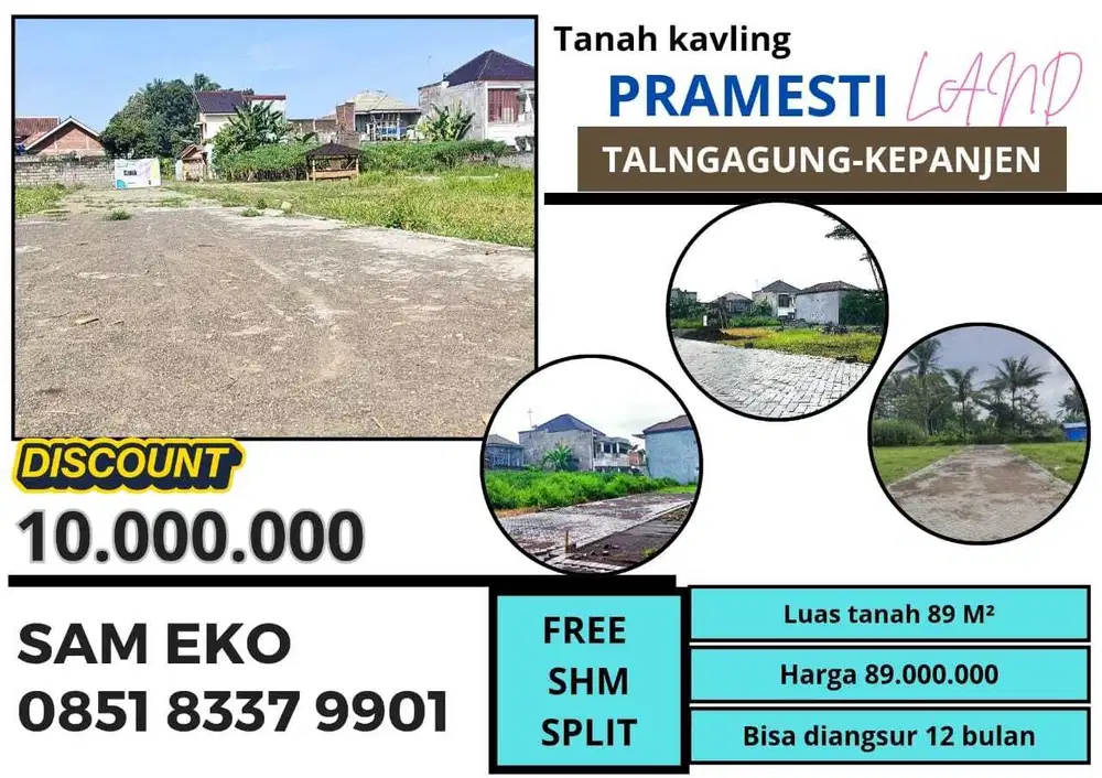 tanah kavling murah SHM split