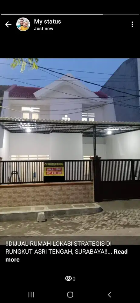!!DIJUAL RUMAH LOKASI STRATEGIS DI RUNGKUT ASRI TENGAH, SURABAYA!!