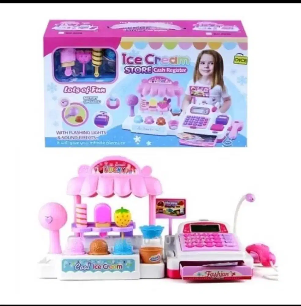 Mainan kasir ice cream second