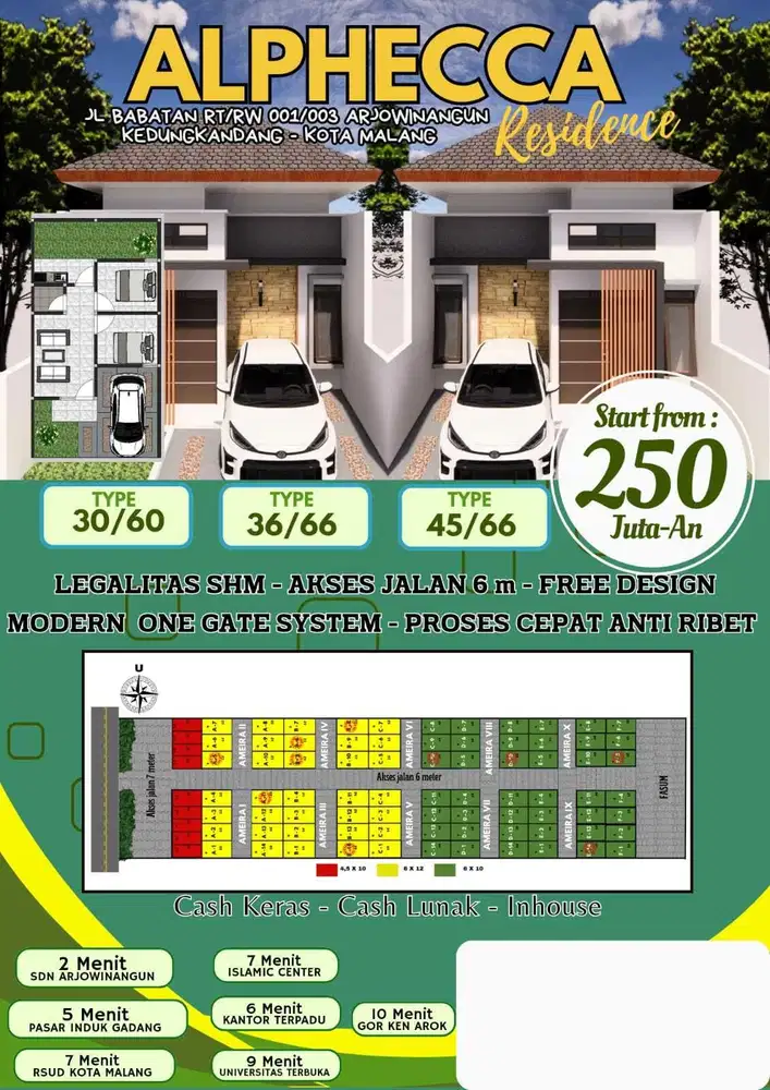 Rumah Murah Jl Babatan Arjowinangun Kota Malang inhouse 5th
