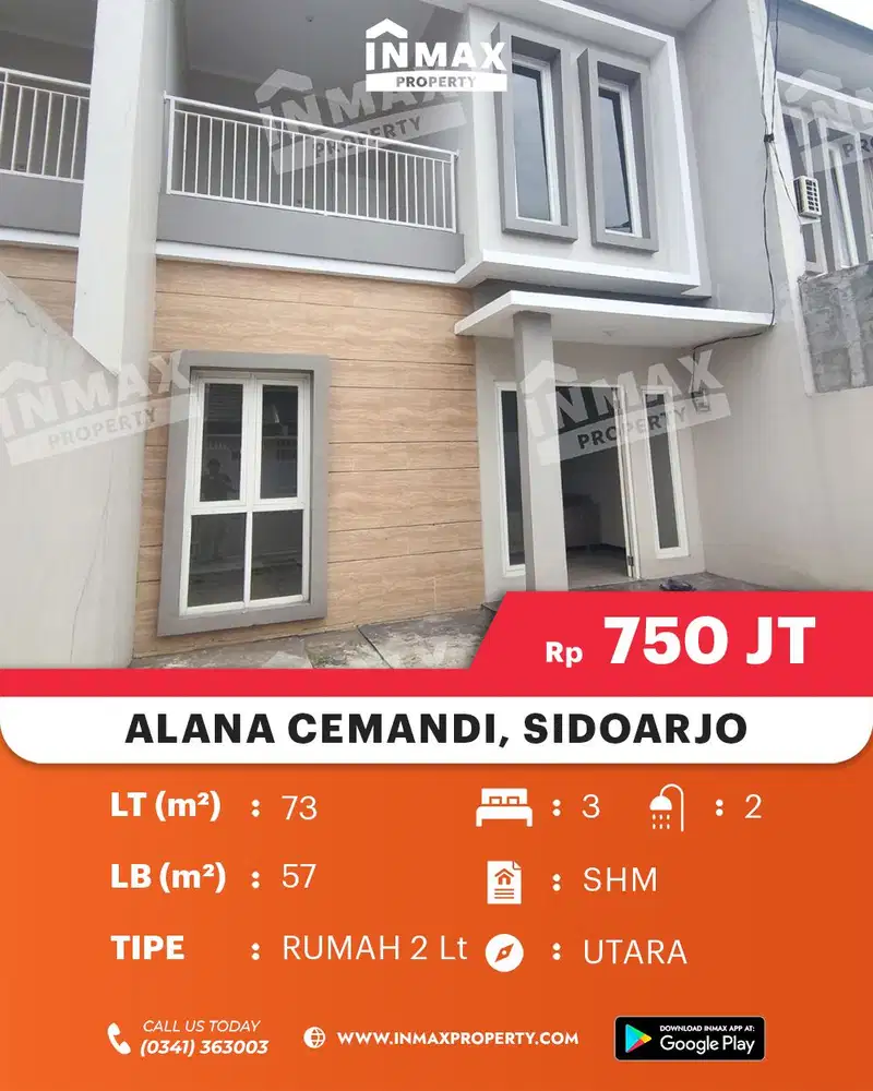 Rumah Alana Cemandi tidak Jauh dari Merr