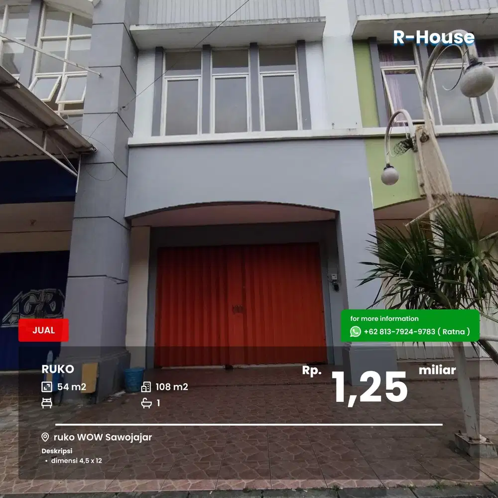 Ruko murah WOW Sawojajar