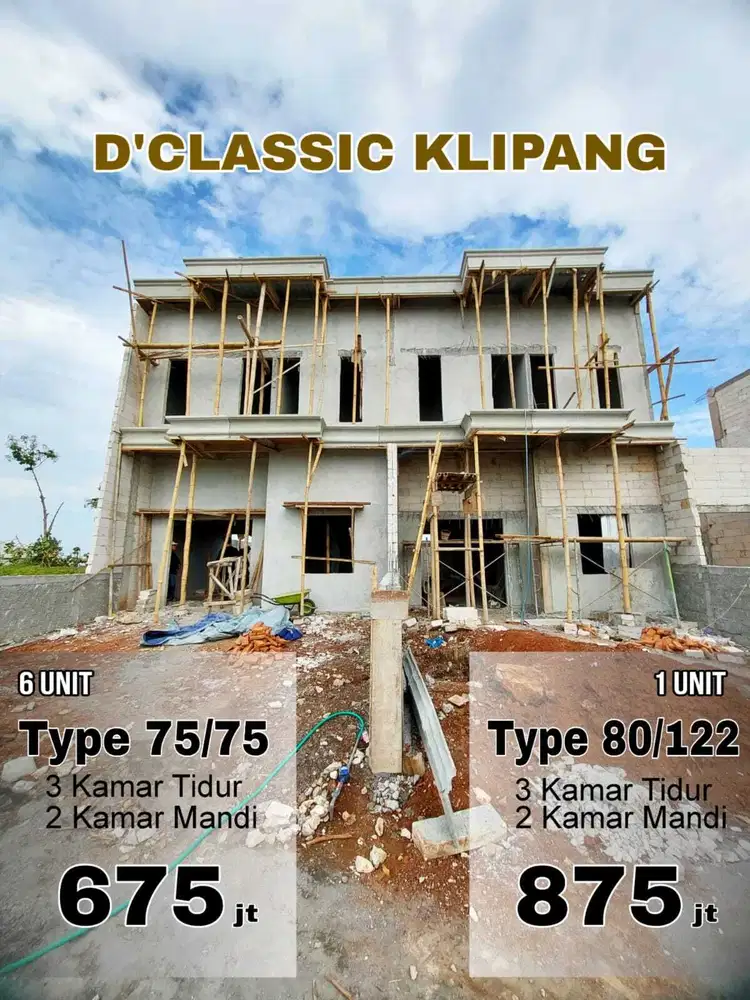 D'CLASSIC KLIPANG 6 Unit Terakhir Jangan Sampai Kehabisan