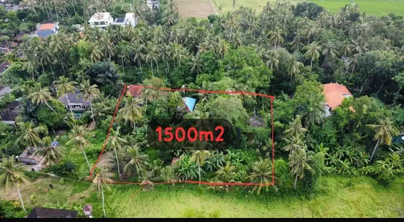 Di  Jual Tanah Bonus Bangunan Ex Villa Lodtunduh Ubud