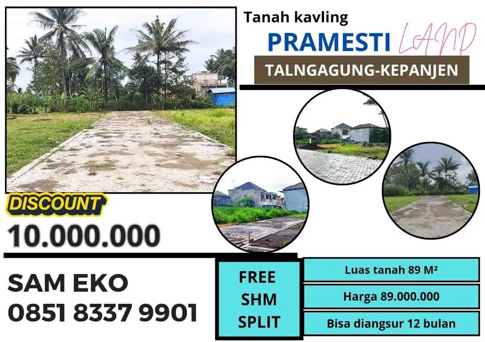 tanah kavling pribadi harga murah pusat kota