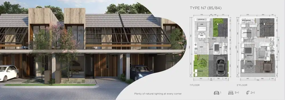 Rumah Ashera Nishi N7 Var (85/95) Harapan Indah Bekasi