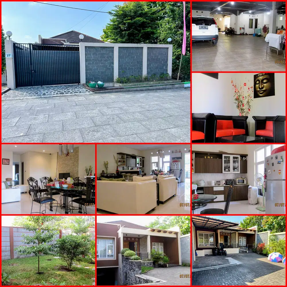 Rumah mewah dengan tanah luas gamping lingkungan strategis