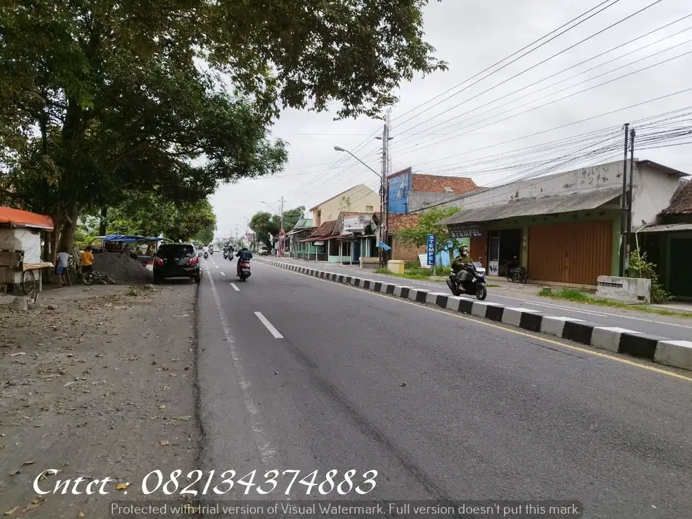 Dijual tanah di jl Bantul dekat Pasar Bantul, Lt 744m2