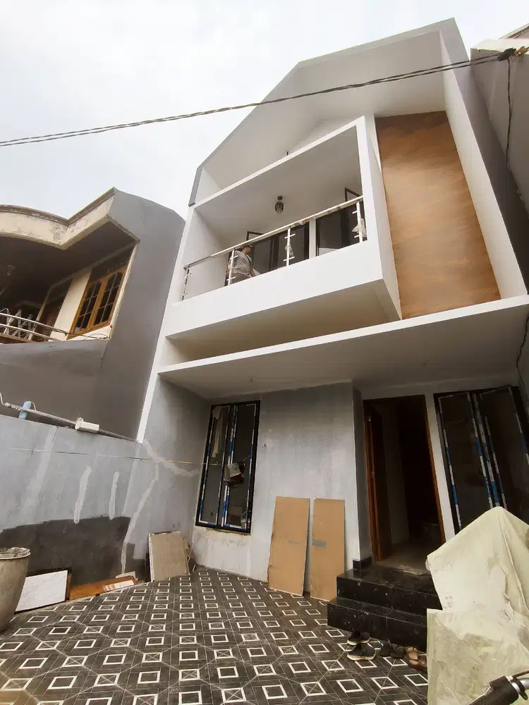 Jual rumah baru jalan lebar di komplek pondok kelapa jakarta timur