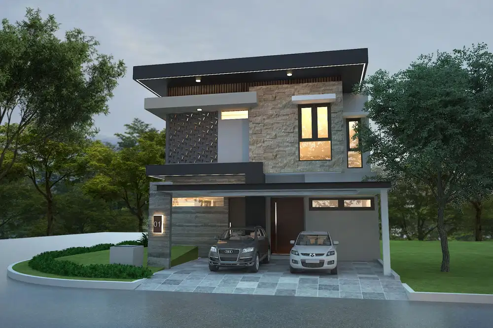 RUMAH ADA KOLAM RENANG GRAND PAKUWON MANUKAN BANJAR SUGIHAN SURABAYA