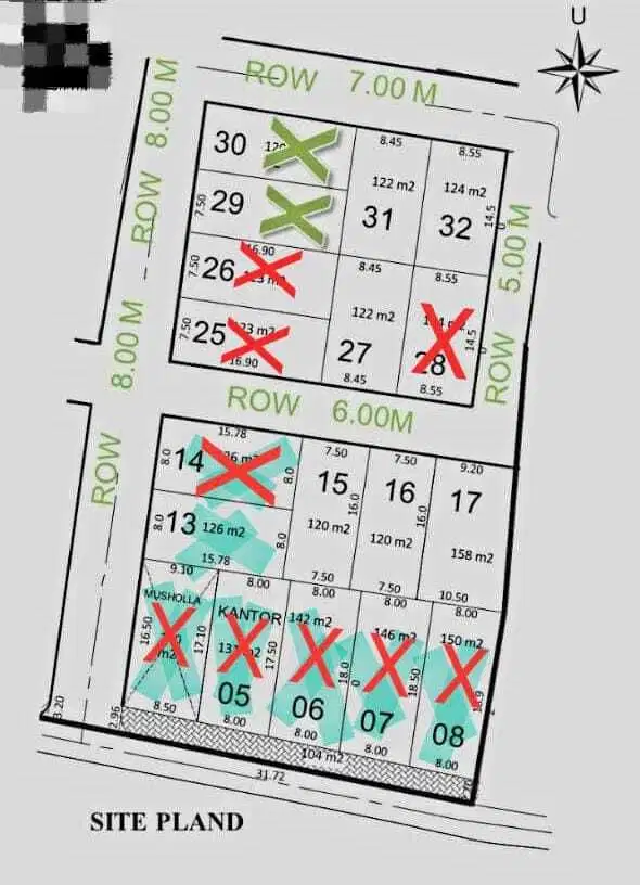 Kavling siap Bangun  Lokasi Podorejo Ngaliyan Dekat Masjid Kapal