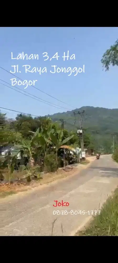 Lahan Clear and Clean Jl. Raya Jonggol, Sukanagara, Jonggol, Bogor