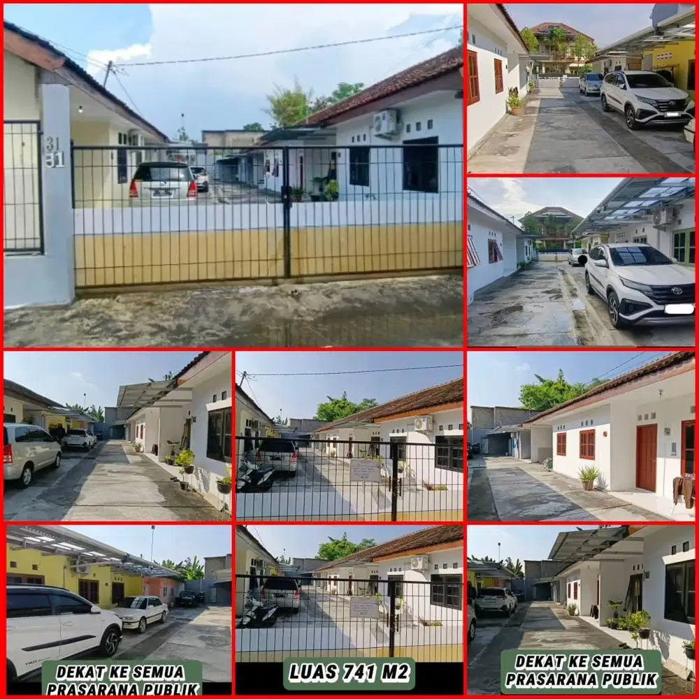 Tanah dan bangunan kontrkan 6 pintu jln kaliurang KM 7.5 banteng