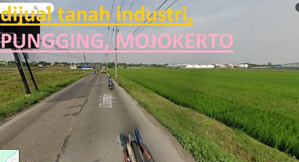 DIJUAL TANAH INDUSTRI DI PUNGGING MOJOKERTO
