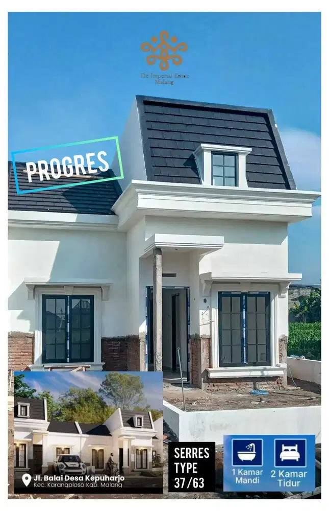 Rumah SHM De Imperial Estate 10 Menit dr Kampus UMM3 Malang