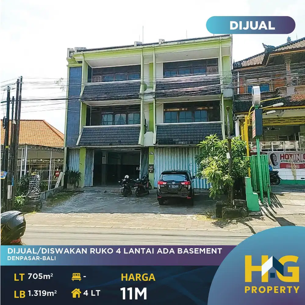 DIJUAL RUKO LUAS DI GUNUNG AGUNG