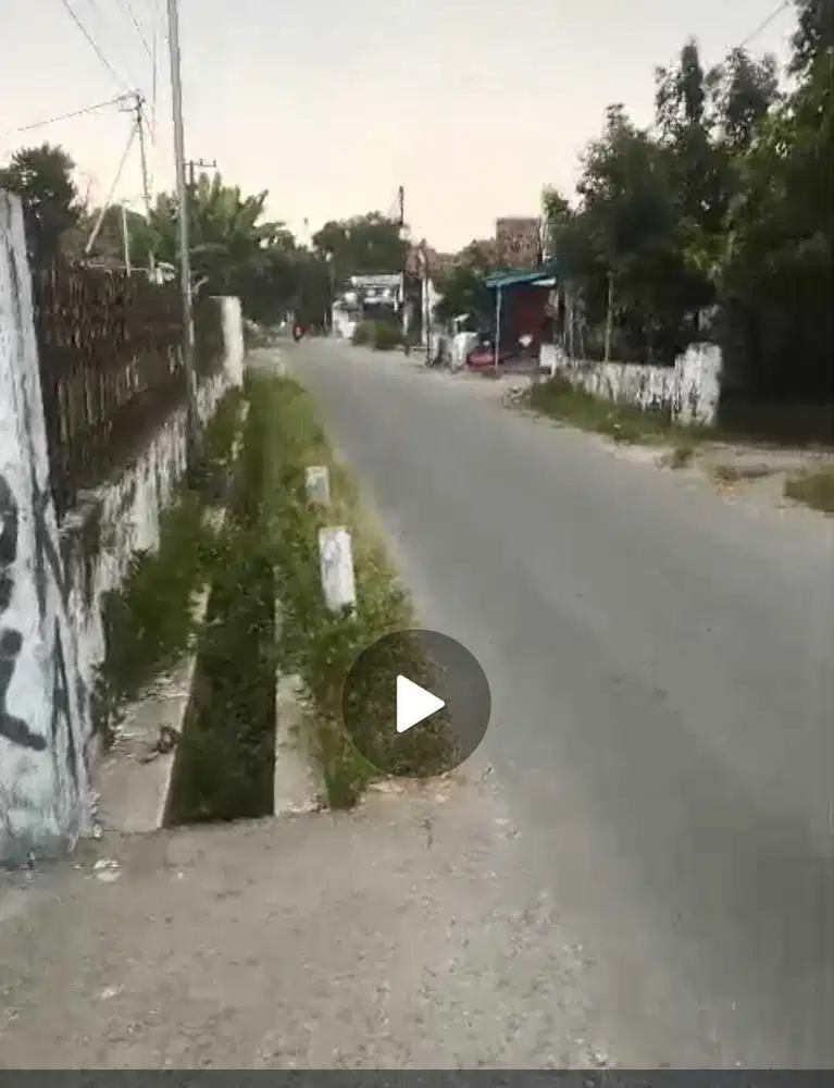 Dijual tanah dan gudang no jalan Ngoro, Jombang