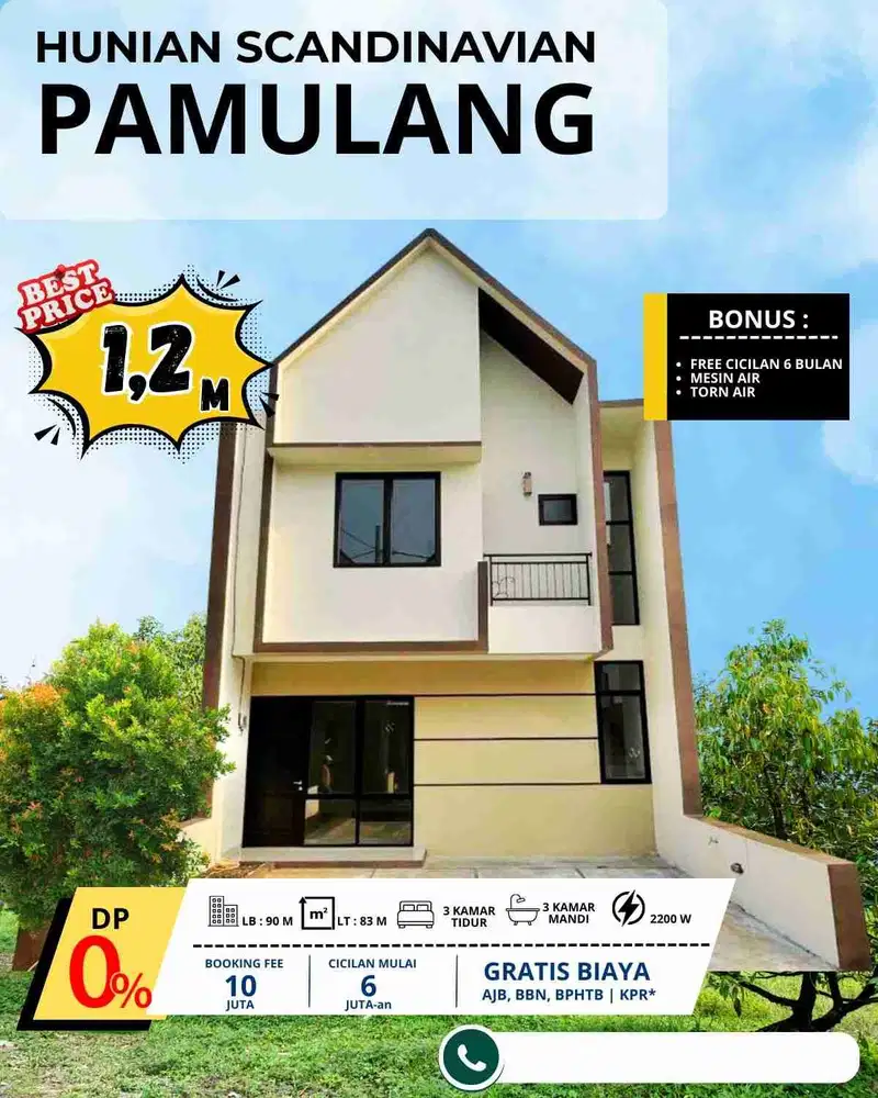 Rumah 2 Siap Huni Booking 10Jt Langsung Huni Di Pamulang Tangerang Selatan
