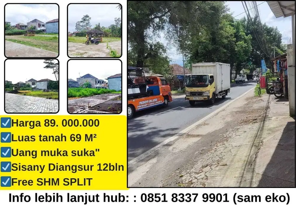 Tanah kavling lokasi kota harga murah