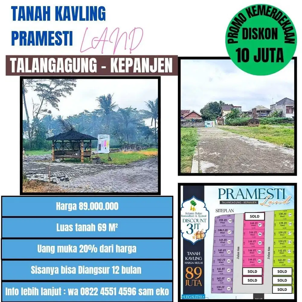 Tanah Kavling Premium di Tengah Kota