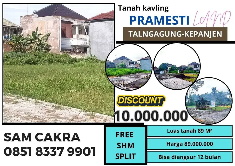 Tanah kavling pribadi promo spesial potongan harga
