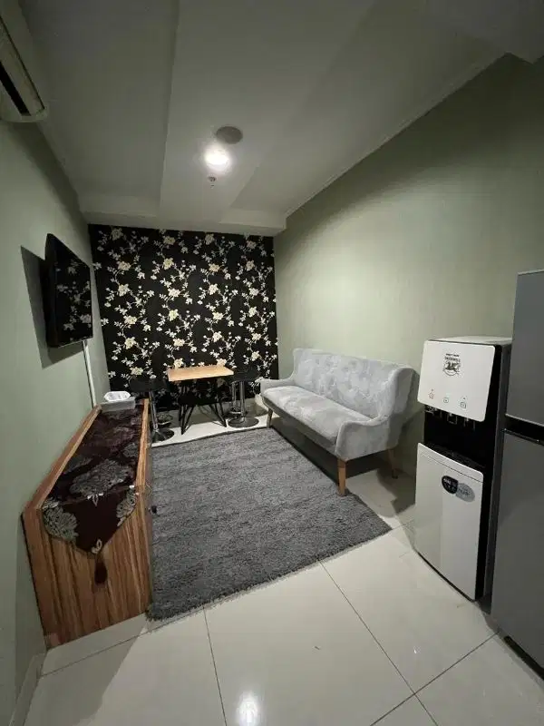 di sewakan apartemen the mansion kemayoran tipe 2 bedroom furnish