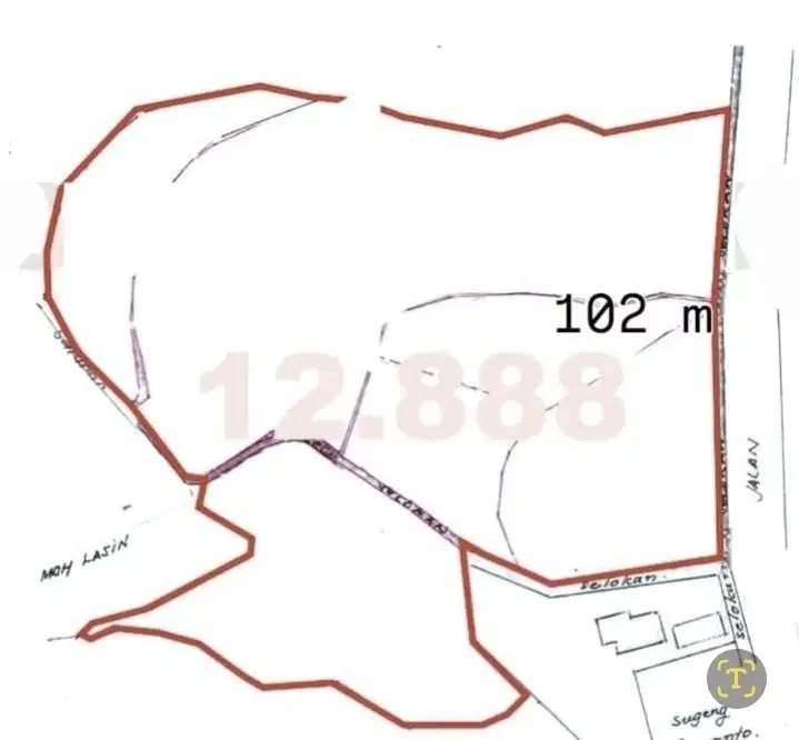 DIJUAL TANAH DI PINGGIR JALAN RAYA DEKAT FLYOVER CANGUK