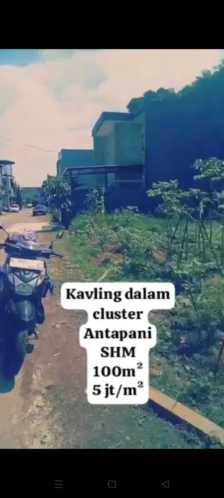 Jual Murah Tanah Kavling 100m² Dalam Cluster Antapani Bandung