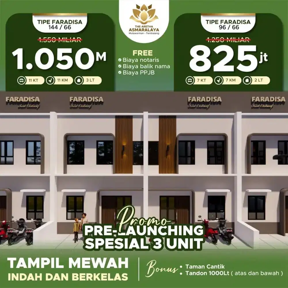 THE ARETHA ASMARALAYA Type Faradisa 7 KT 7 KM