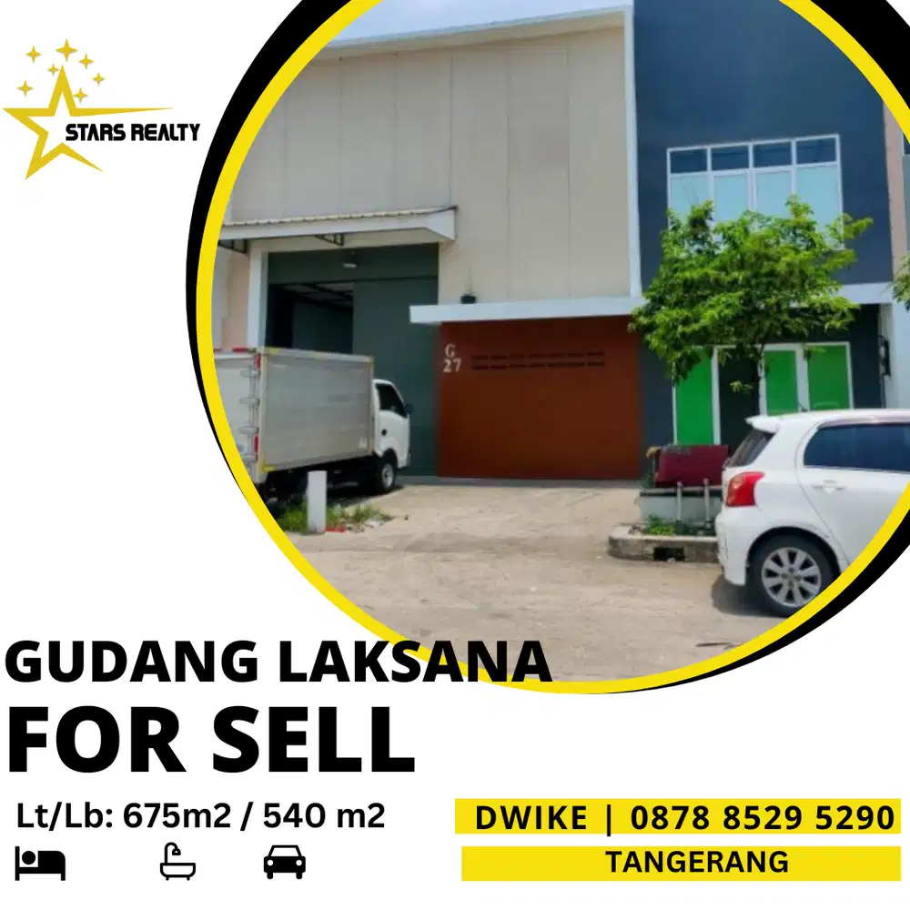 Dijual Cepat Kompleks Pergudangan Laksana Tangerang dekat Bandara