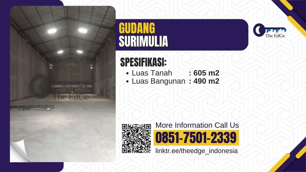Disewakan Gudang Margomulyo Surimulia Surabaya - The EdGe