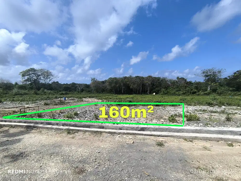 Tanah Luasan kecil 160m2 Di sawangan Nusa Dua BadungBali